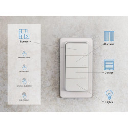 shelly blu rc button 4 zb - telecomanda inteligenta zigbee 3.0, 4 butoane, control scene si dispozitive