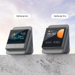 suport de birou pentru sonoff nspanel si nspanel pro, gri - stand ergonomic pentru panouri de control tactile