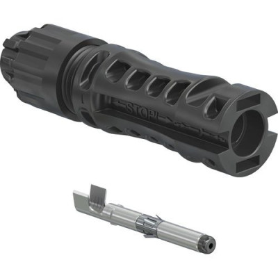 MC4-Evo 2 plug, 4.0-6.0 mm², cable Ø 4.7-6.4 mm, 1.5 kV, 45 A, 32.0317P0001