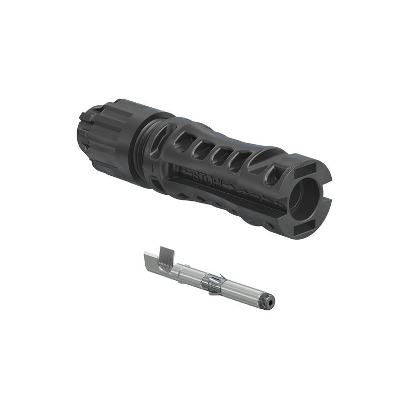 MC4-Evo 2 plug, 4.0-6.0 mm², cable Ø 4.7-6.4 mm, 1.5 kV, 45 A