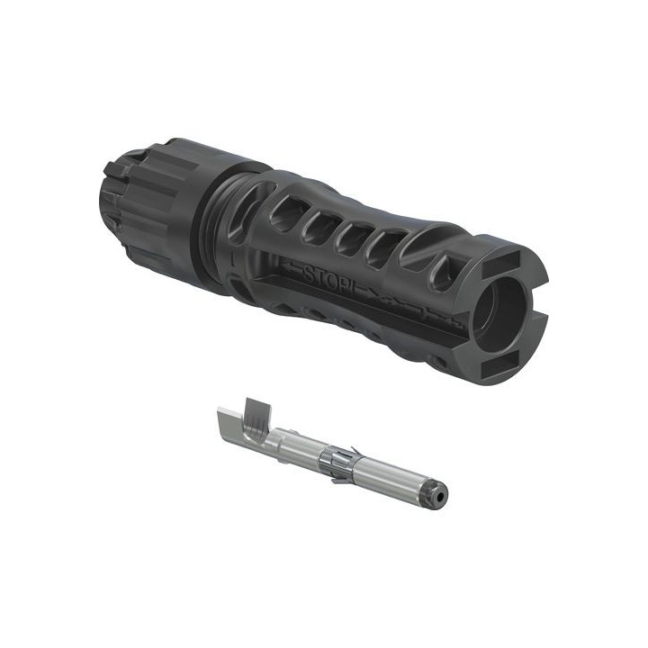 MC4-Evo 2 plug, 4.0-6.0 mm², cable Ø 4.7-6.4 mm, 1.5 kV, 45 A, 32.0317P0001