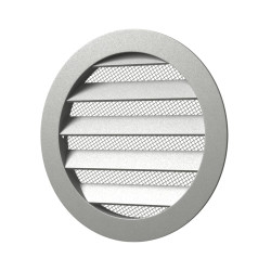 grila ventilatie rotunda o125mm, exterior o150mm, aluminiu