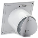 ventilator baie slim 4c super silent, clapeta antiretur, garantie 2 ani, motor long life 40000h, debit 90mc/h, o100mm