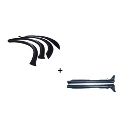 Marginile din plastic, pragurile, Aripi + prag SKODA FABIA I 1997 - 2007 plastic 4 + 2buc -1, dioda.ro