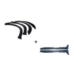 Marginile din plastic, pragurile, Aripi + prag SKODA FABIA I 1997 - 2007 plastic 4 + 2buc -1, dioda.ro