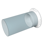 flansa tubulatura o160mm, pvc