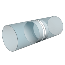 conector tubulatura, o100mm, pvc