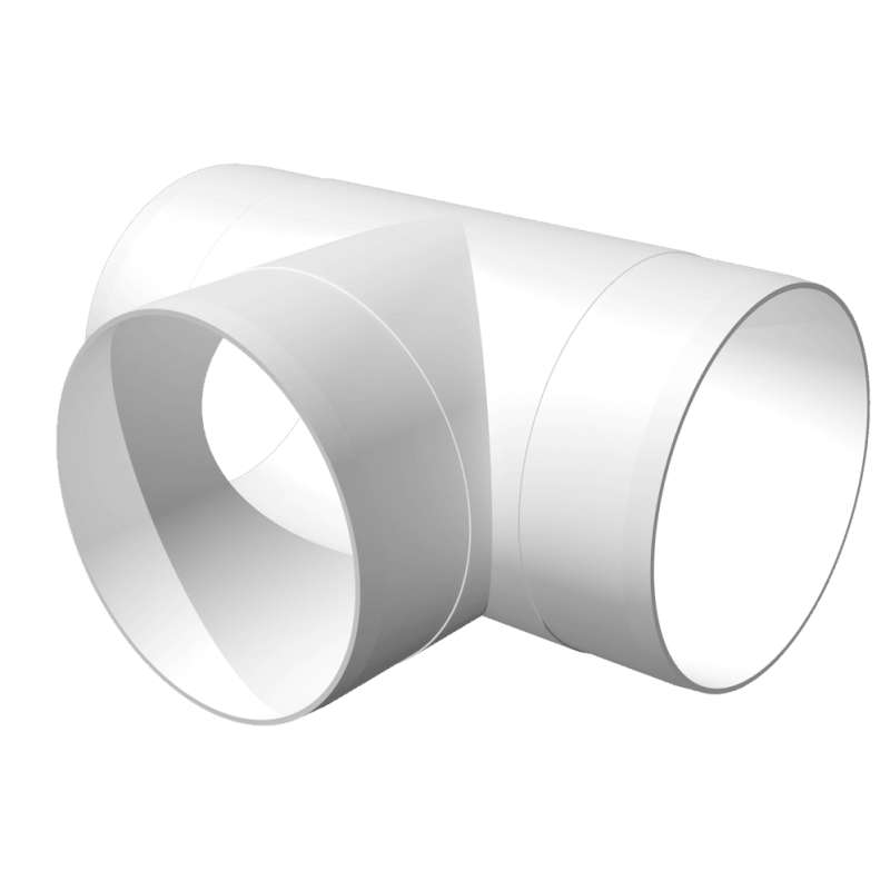 teu tubulatura, 160/160mm, pvc