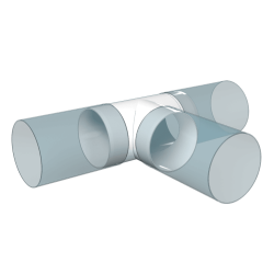 teu tubulatura, 160/160mm, pvc