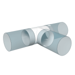 teu tubulatura, 160/160mm, pvc