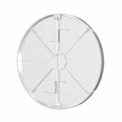clapeta antiretur pentru ventilator baie o125mm, plastic alb