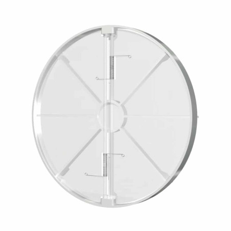 clapeta antiretur pentru ventilator baie o125mm, plastic alb