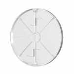 clapeta antiretur pentru ventilator baie o125mm, plastic alb
