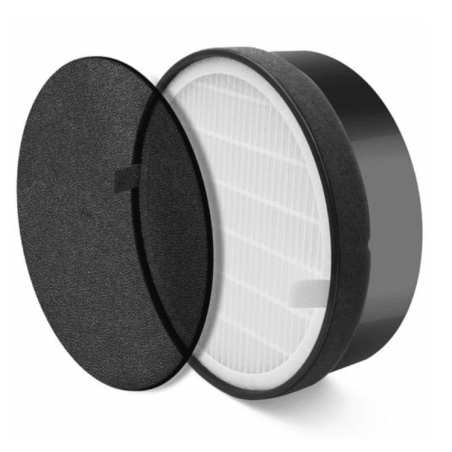 set filtre rezerva pentru purificator de aer levoit lv-h132, 3-in-1, pre filtru nylon, filtru hepa si filtru carbon activ, 2 buc