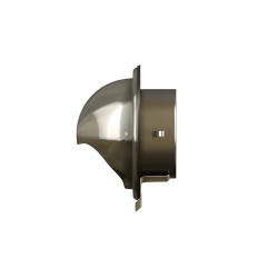 grila ventilatie o100 cu protectie ploaie si plasa antiinsecte, metal