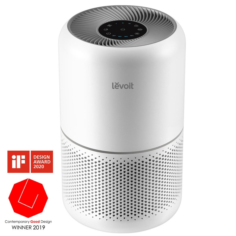 purificator de aer levoit core 300 true hepa, carbon activ, super silent, ozone free, 3 trepte de viteza, panou comanda touch sc