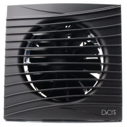 ventilator baie silent 4c, super silent, clapeta antiretur, motor long life 40000h, debit 90mc/h, o100mm, matt black
