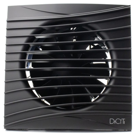 ventilator baie silent 4c, super silent, clapeta antiretur, motor long life 40000h, debit 90mc/h, o100mm, matt black