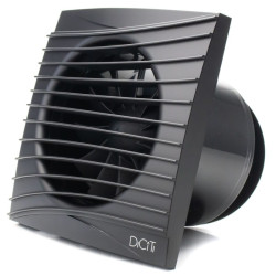 ventilator baie silent 4c, super silent, clapeta antiretur, motor long life 40000h, debit 90mc/h, o100mm, matt black