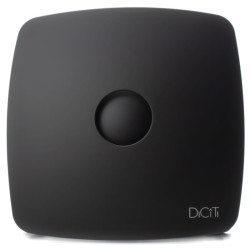 ventilator de baie rio 4c matt black debit 100 m3/h, diametru o98, clapeta antiretur, matt black
