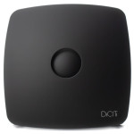 ventilator de baie rio 4c matt black debit 100 m3/h, diametru o98, clapeta antiretur, matt black