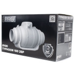 typhoon 100 2sp - ventilator axial de tubulatura typhoon 100 2sp, debit 220mc/h, 2 trepte de viteze, diametru o100mm