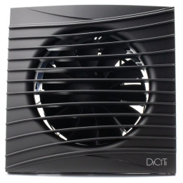 ventilator baie silent 5c matt black, super silent, clapeta antiretur, motor long life 40000h, debit 180mc/h, o125mm , matt bla