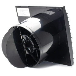 ventilator baie silent 5c matt black, super silent, clapeta antiretur, motor long life 40000h, debit 180mc/h, o125mm , matt bla
