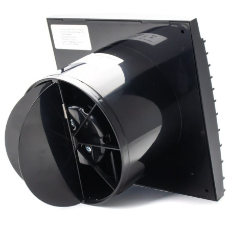 ventilator baie silent 5c matt black, super silent, clapeta antiretur, motor long life 40000h, debit 180mc/h, o125mm , matt bla