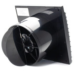 ventilator baie silent 5c matt black, super silent, clapeta antiretur, motor long life 40000h, debit 180mc/h, o125mm , matt bla