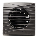 ventilator baie silent 5c, super silent, clapeta antiretur, motor long life 40000h, debit 180mc/h, o125mm, dark gray metal