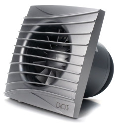 ventilator baie silent 5c, super silent, clapeta antiretur, motor long life 40000h, debit 180mc/h, o125mm, gray metal