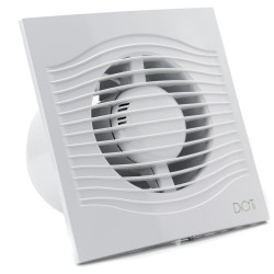 ventilator baie slim 6c mr, super silent, garantie 2 ani, clapeta antiretur, motor long life 40000h, debit 250mc/h, o150mm