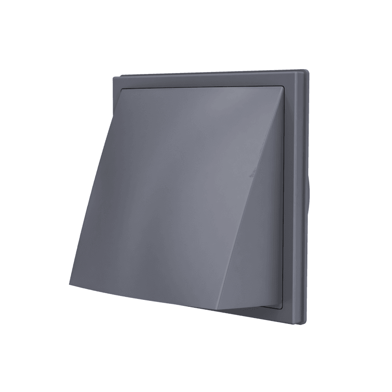 grila ventilatie o100mm patrata cu clapeta antiretur, exterior, 150x150, asa plastic, gray grila ventilatie o100mm patrata cu clapeta antiretur, exterior, 150x150, asa plastic, gray