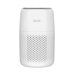 purificator de aer levoit core mini, filtru 3 in 1 true hepa, panou comanda touch screen, alb