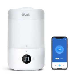 resigilat! umidificator de aer levoit dual 200s, smart, wi-fi ultrasonic, rezervor 3l, silentios, aromaterapie, functie auto, au