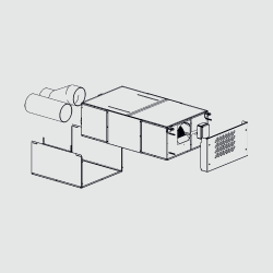 helty flow 600 steel - montaj tavan sau perete (600 m³/h)