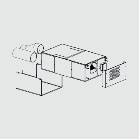 helty flow 600 steel - montaj tavan sau perete (600 m³/h)