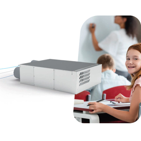 helty flow 800 steel - montaj tavan sau perete (800 m³/h)