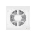 ventilator baie slim 5c super silent, clapeta antiretur, motor long life 40000h, debit 140mc/h, o125mm