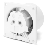 ventilator baie drim o100 ts, super silent, timer, debit 93 m3/h, panou abs schimbabil, clapeta antiretur, garantie 2 ani, alb