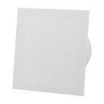 ventilator baie drim o125 s, super silent, debit 140 m3/h, panou plexi schimbabil, clapeta antiretur, garantie 2 ani, alb matt