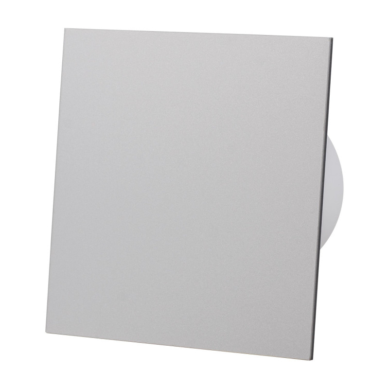 ventilator baie drim o125 s, super silent, debit 140 m3/h, panou plexi schimbabil, clapeta antiretur, garantie 2 ani, gri