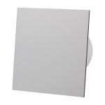 ventilator baie drim o125 s, super silent, debit 140 m3/h, panou plexi schimbabil, clapeta antiretur, garantie 2 ani, gri