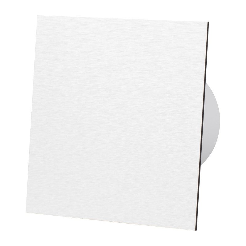 ventilator baie drim o125 s, super silent, debit 140 m3/h, panou plexi schimbabil, clapeta antiretur, garantie 2 ani, silver