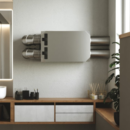 centrala de ventilatie cu recuperare de caldura bsk notus 350 v1, pentru perete