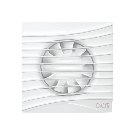 ventilator baie silent 5c matt white, super silent, clapeta antiretur, motor long life 40000h, debit 180mc/h, o125mm, matt whit