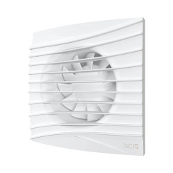 ventilator baie silent 5c matt white, super silent, clapeta antiretur, motor long life 40000h, debit 180mc/h, o125mm, matt whit