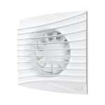 ventilator baie silent 5c matt white, super silent, clapeta antiretur, motor long life 40000h, debit 180mc/h, o125mm, matt whit