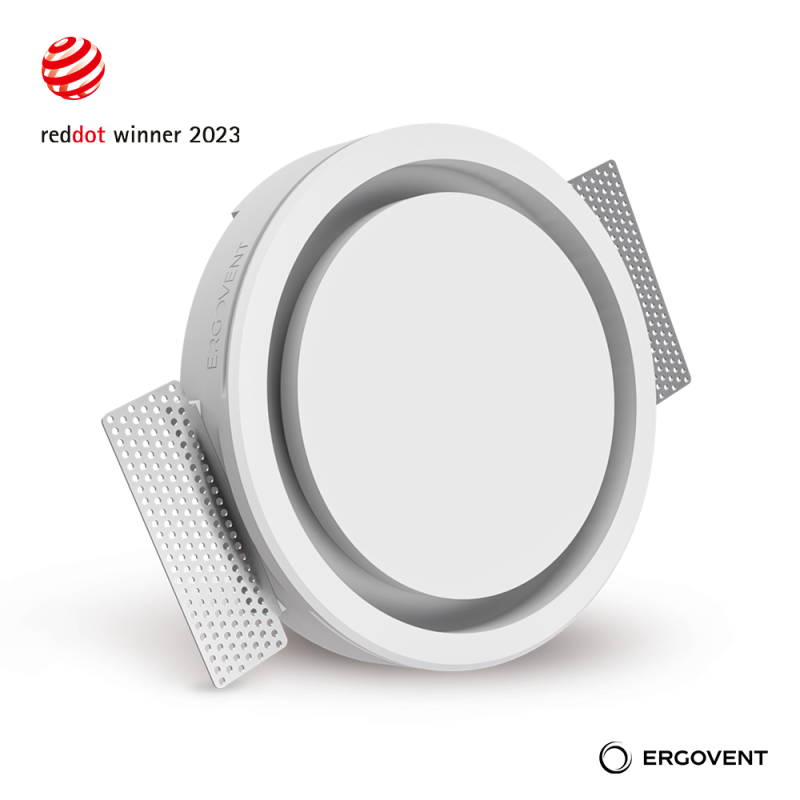 grila de ventilatie incastrata in rigips ergovent rondo100